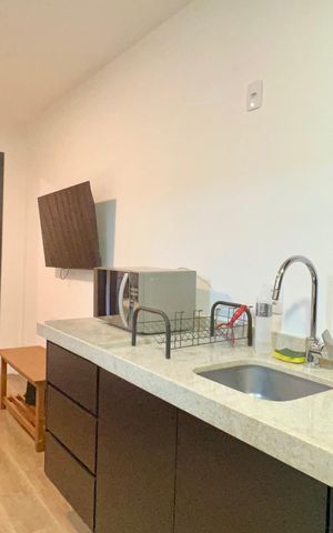 Studio para alugar com 30m², 1 quarto e sem vaga Studio para alugar com 30m², 1 quarto e sem vagaCozinha