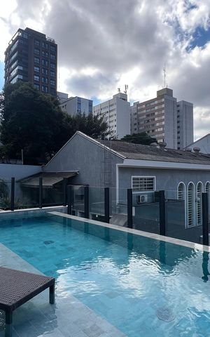Studio para alugar com 30m², 1 quarto e sem vaga Studio para alugar com 30m², 1 quarto e sem vagaPiscina