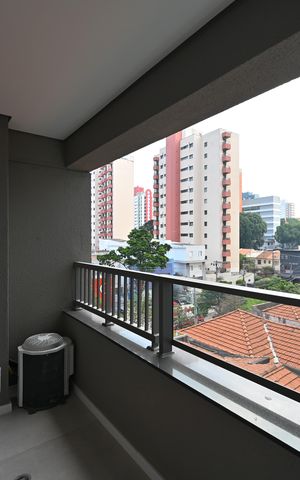 Studio para alugar com 28m², 1 quarto e sem vagaVaranda