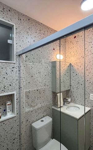 Apartamento à venda com 114m², 3 quartos e sem vaga Apartamento à venda com 114m², 3 quartos e sem vagaBanheiro social