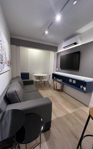 Studio à venda com 37m², 2 quartos e sem vaga Studio à venda com 37m², 2 quartos e sem vagaSala