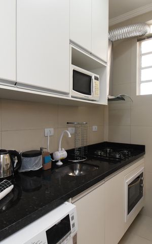 Studio para alugar com 25m², 1 quarto e sem vagaCozinha do Studio