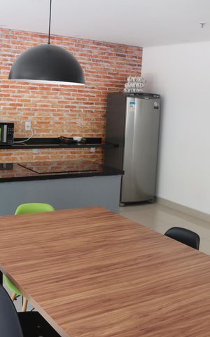 Studio à venda com 43m², 1 quarto e 1 vagaÁrea comum - Salão de festas