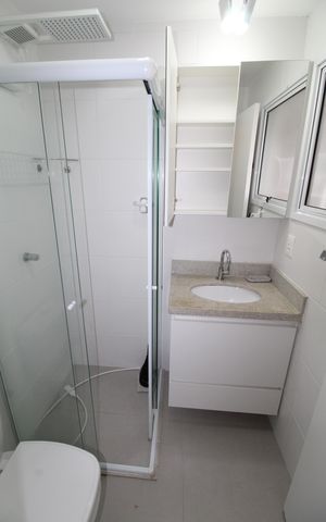 Apartamento para alugar com 45m², 1 quarto e 1 vagaBanheiro da Suíte