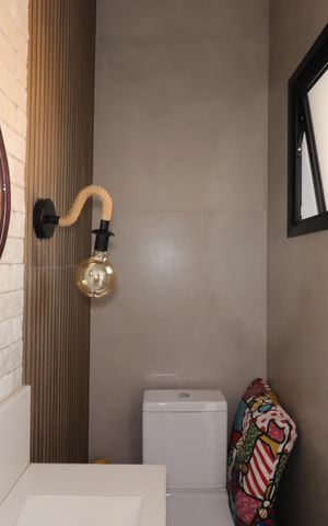 Casa à venda com 180m², 3 quartos e 3 vagasLavabo da Área Gourmet do Térreo