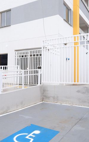 Apartamento à venda com 19m², 1 quarto e sem vagaPlaca instalada na grade da fachada do condomínio - Código da placa: WYNY-1500