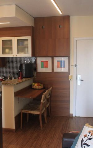 Studio à venda com 38m², 1 quarto e 1 vagaSala