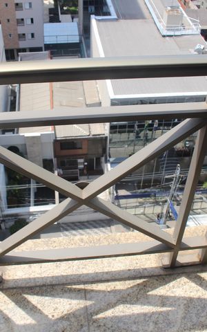 Studio à venda com 38m², 1 quarto e 1 vagaVaranda