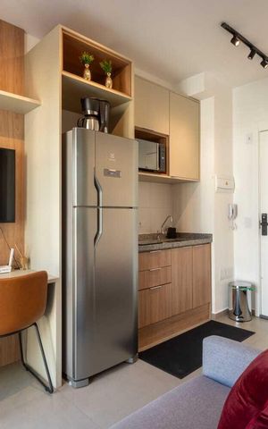Studio para alugar com 24m², 1 quarto e sem vaga