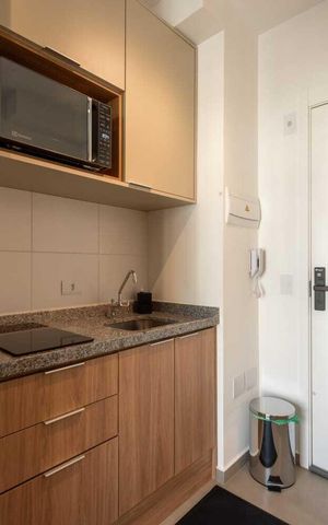 Studio para alugar com 24m², 1 quarto e sem vaga