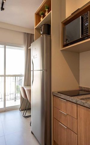 Studio para alugar com 24m², 1 quarto e sem vaga