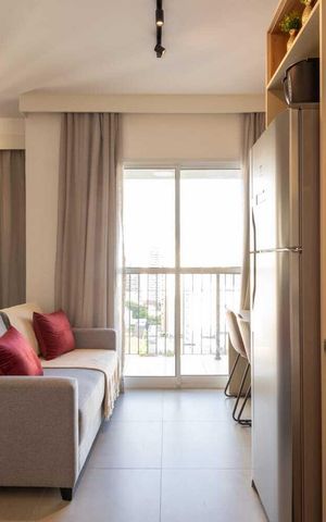 Studio para alugar com 24m², 1 quarto e sem vaga