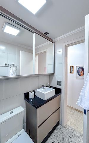 Apartamento à venda com 85m², 3 quartos e 2 vagasBanheiro