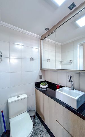 Apartamento à venda com 85m², 3 quartos e 2 vagasBanheiro da Suíte