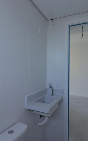 Apartamento à venda com 58m², 2 quartos e 1 vagaBanheiro Social