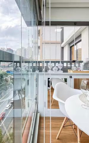 Apartamento à venda com 28m², 1 quarto e 1 vagaVaranda