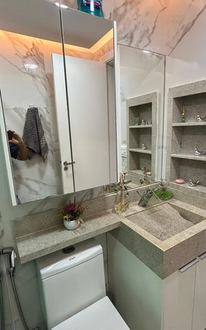 Apartamento à venda com 85m², 3 quartos e 1 vagaBanheiro Social