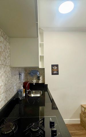 Studio à venda com 24m², 1 quarto e sem vagaCozinha