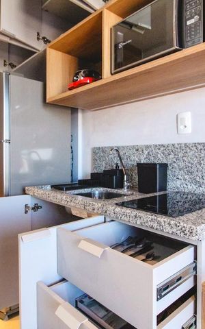 Apartamento à venda com 34m², 1 quarto e sem vaga Apartamento à venda com 34m², 1 quarto e sem vagaCozinha