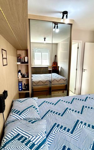 Apartamento à venda com 81m², 2 quartos e 2 vagas Apartamento à venda com 81m², 2 quartos e 2 vagasQuarto Suíte