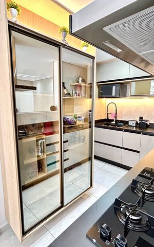 Apartamento à venda com 81m², 2 quartos e 2 vagas Apartamento à venda com 81m², 2 quartos e 2 vagasCozinha