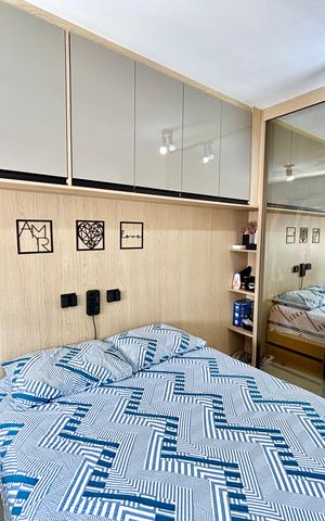 Apartamento à venda com 81m², 2 quartos e 2 vagas Apartamento à venda com 81m², 2 quartos e 2 vagasQuarto Suíte