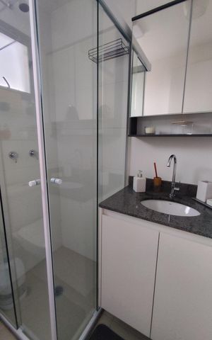 Studio à venda com 27m², 1 quarto e sem vaga Studio à venda com 27m², 1 quarto e sem vagaBanheiro