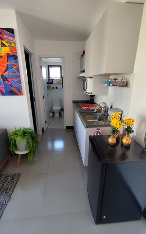 Studio à venda com 27m², 1 quarto e sem vaga Studio à venda com 27m², 1 quarto e sem vagaSala