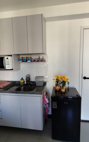 Studio à venda com 27m², 1 quarto e sem vaga Studio à venda com 27m², 1 quarto e sem vagaCozinha