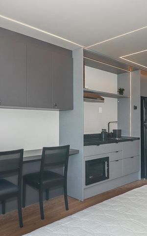 Apartamento para alugar com 28m², 1 quarto e sem vagaSala / Quarto / Cozinha