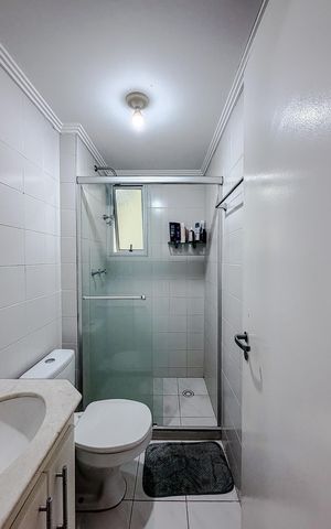 Apartamento à venda com 62m², 3 quartos e 1 vaga Apartamento à venda com 62m², 3 quartos e 1 vagaBanheiro Social