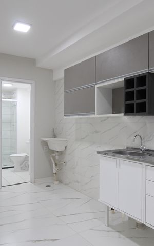 Apartamento para alugar com 36m², 2 quartos e 1 vagaCozinha - Armários