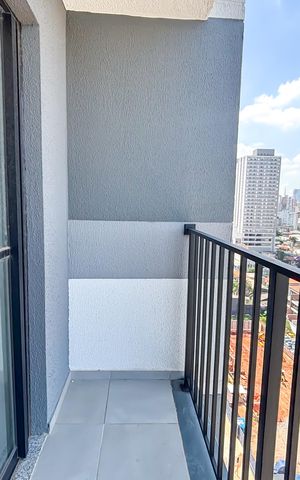 Apartamento para alugar com 27m², 1 quarto e sem vaga