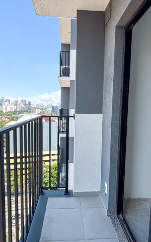 Apartamento para alugar com 27m², 1 quarto e sem vaga