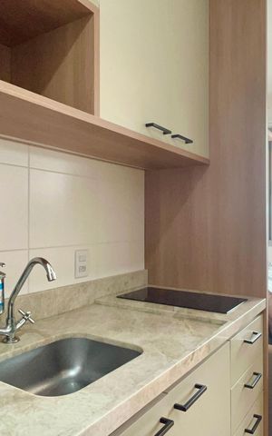 Studio para alugar com 27m², 1 quarto e sem vaga Studio para alugar com 27m², 1 quarto e sem vagaCozinha