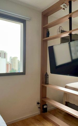Studio para alugar com 27m², 1 quarto e sem vaga Studio para alugar com 27m², 1 quarto e sem vagaSala