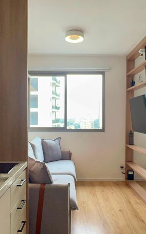 Studio para alugar com 27m², 1 quarto e sem vaga Studio para alugar com 27m², 1 quarto e sem vagaCozinha