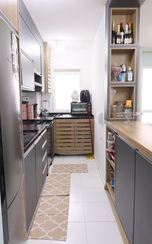 Apartamento à venda com 47m², 2 quartos e 1 vagaCozinha e Área de Serviço