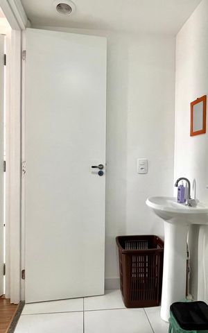 Apartamento à venda com 29m², 1 quarto e sem vaga Apartamento à venda com 29m², 1 quarto e sem vagaBanheiro da Suíte