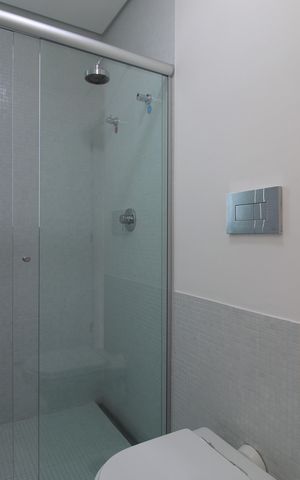Apartamento para alugar com 63m², 1 quarto e 2 vagasBanheiro da Suíte