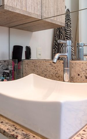 Apartamento à venda com 124m², 3 quartos e 2 vagasBanheiro do Quarto 1 suíte