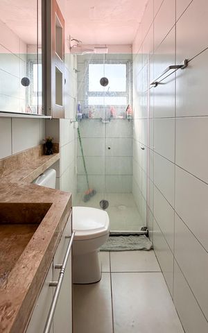 Apartamento à venda com 70m², 3 quartos e 1 vaga Apartamento à venda com 70m², 3 quartos e 1 vagaBanheiro Social