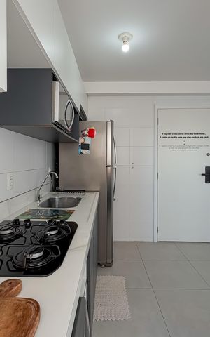Apartamento à venda com 40m², 2 quartos e sem vaga Apartamento à venda com 40m², 2 quartos e sem vagaCozinha e Área de Serviço