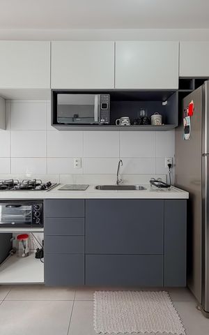 Apartamento à venda com 40m², 2 quartos e sem vaga Apartamento à venda com 40m², 2 quartos e sem vagaCozinha e Área de Serviço