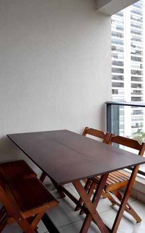 Studio à venda com 25m², 1 quarto e sem vagaVaranda