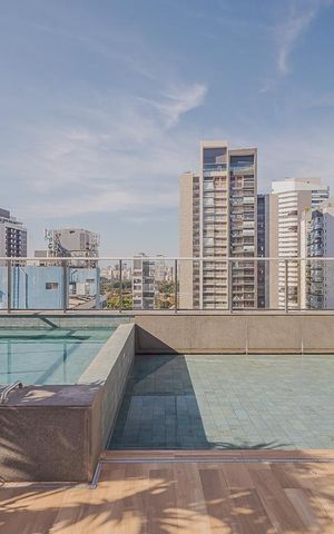 Studio à venda com 26m², 1 quarto e sem vagaPiscina