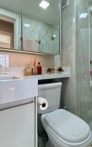 Apartamento à venda com 37m², 2 quartos e sem vaga Apartamento à venda com 37m², 2 quartos e sem vagaBanheiro