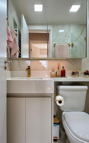 Apartamento à venda com 37m², 2 quartos e sem vaga Apartamento à venda com 37m², 2 quartos e sem vagaBanheiro