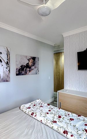 Apartamento à venda com 124m², 3 quartos e 2 vagas Apartamento à venda com 124m², 3 quartos e 2 vagasQuarto 1 - Suíte