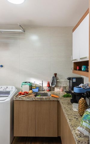 Apartamento para alugar com 60m², 2 quartos e sem vagaCozinha e Área de Serviço